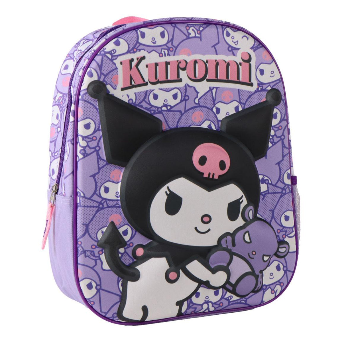 Sanrio Kuromi 3D Kinderrucksack für Kleinkinder leichter Rucksack für Alltag und Ausflüge