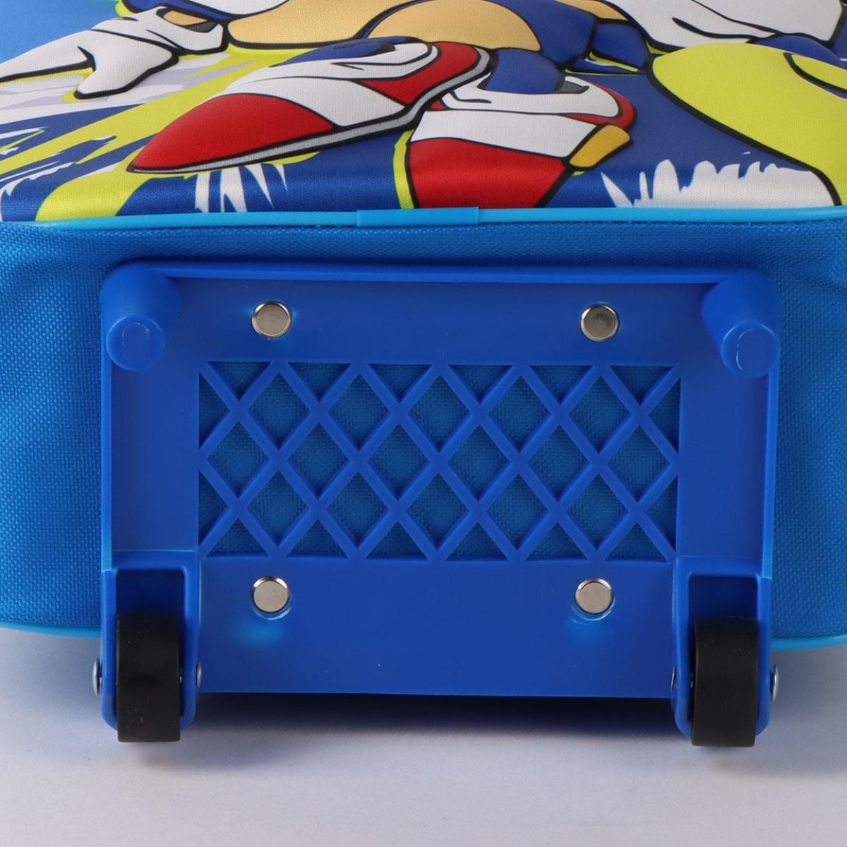 Sonic Kinder Backpack Trolley 3D Rollrucksack Tasche für Jungen Mädchen