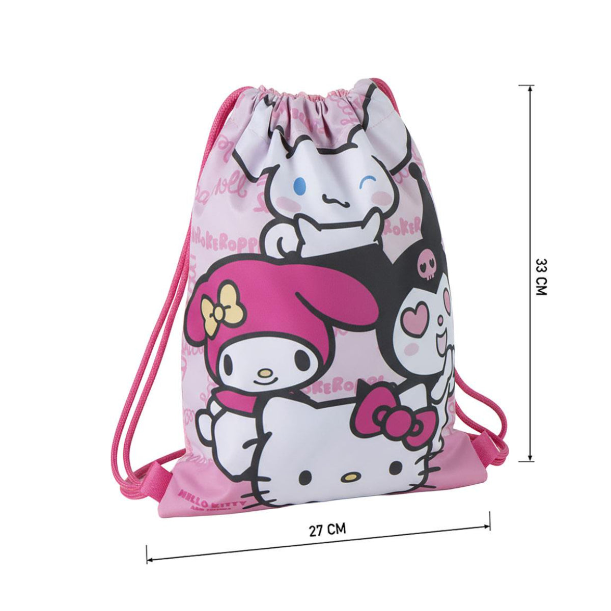 Hello Kitty Beutel Kinder 25 × 32 cm leichte Tasche mit Fan Motiv für unterwegs