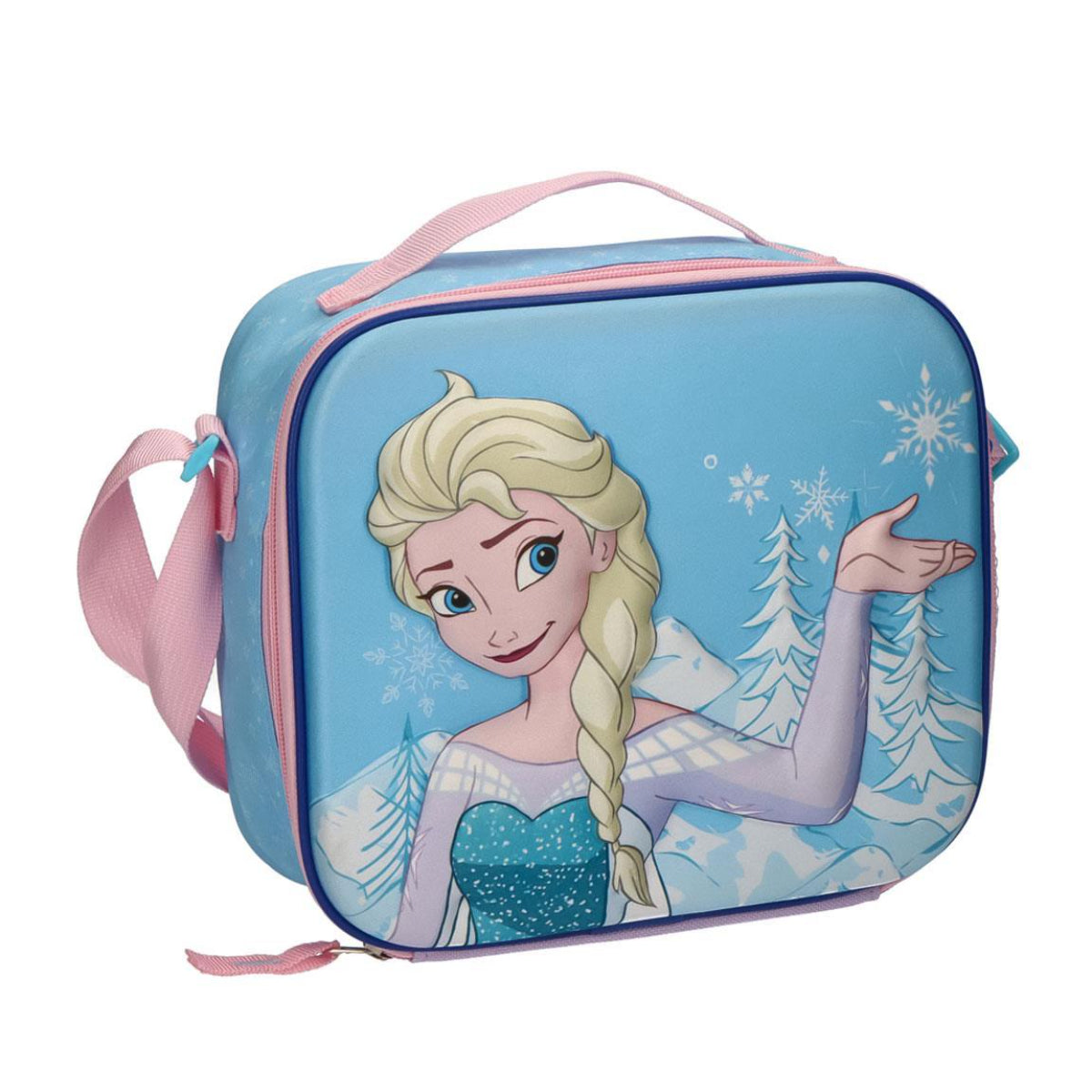 Disney Frozen 3D Isoliertasche Kinder 25 × 21,5 × 7 cm Lunchbag Brottasche für Schule und Ausflüge