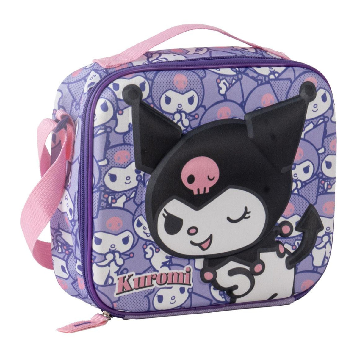 Sanrio Kuromi Kinder Lunchbag 3D Isoliertasche Frühstückstasche für Schule Freizeit