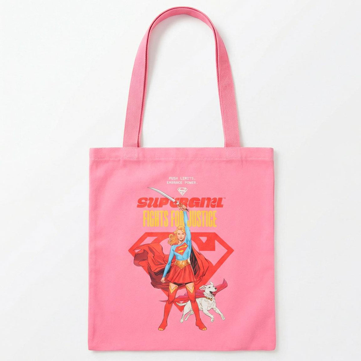 Superman Supergirl Einkaufstasche Tragetasche Stofftasche aus Polyester Baumwolle für Alltag und Shopping