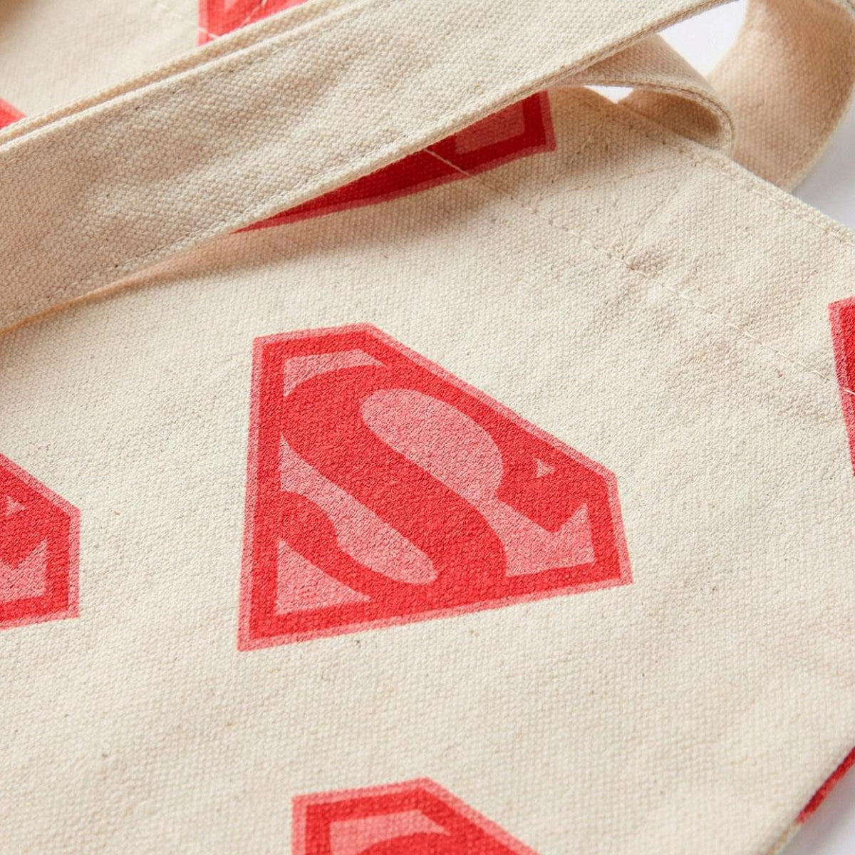 Superman Supergirl Einkaufstasche Tragetasche Stofftasche aus Polyester Baumwolle für Alltag und Shopping