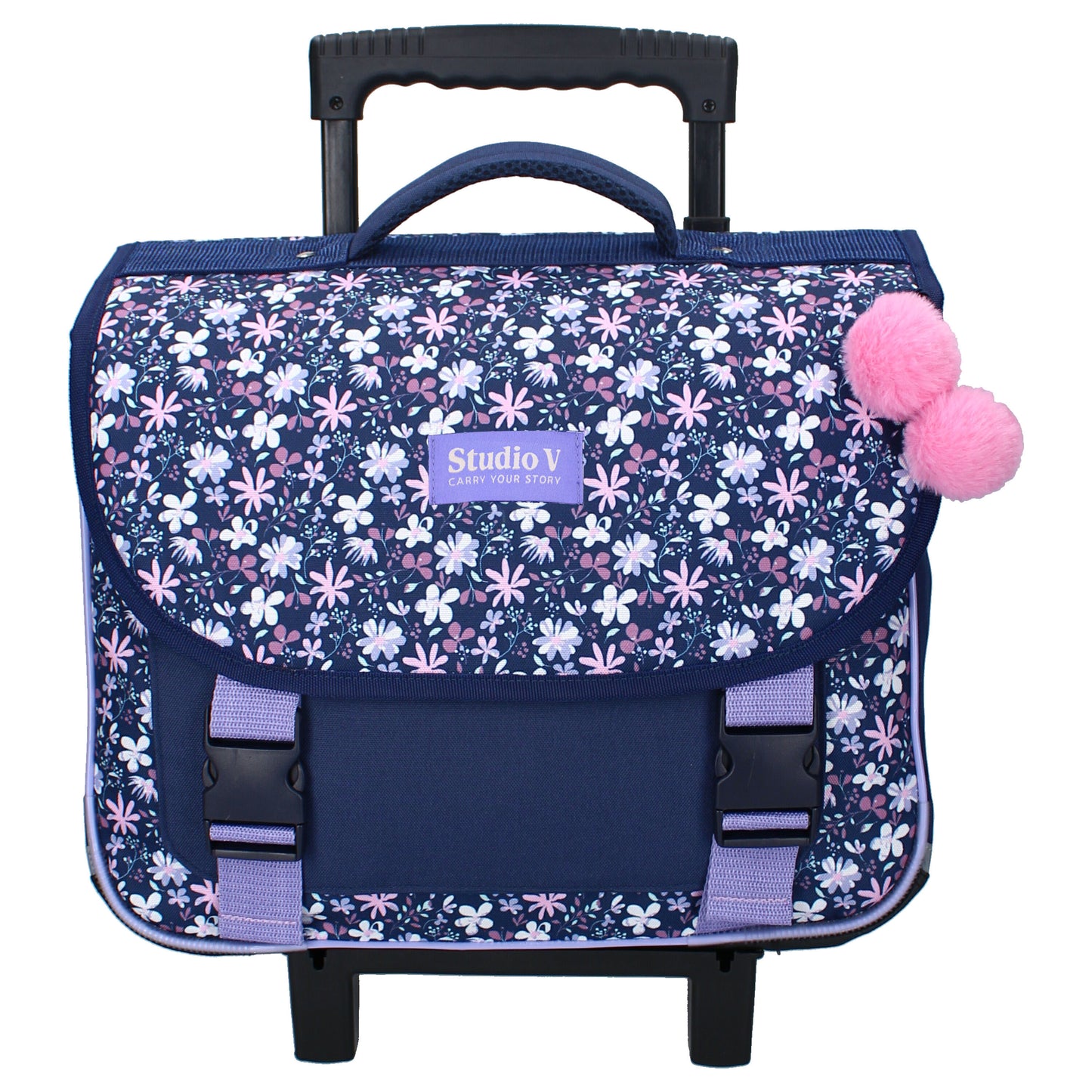 Studio V Flower Bomb Schulrucksack Trolley Kinder Mädchen Schultasche mit Rollen 17 Liter
