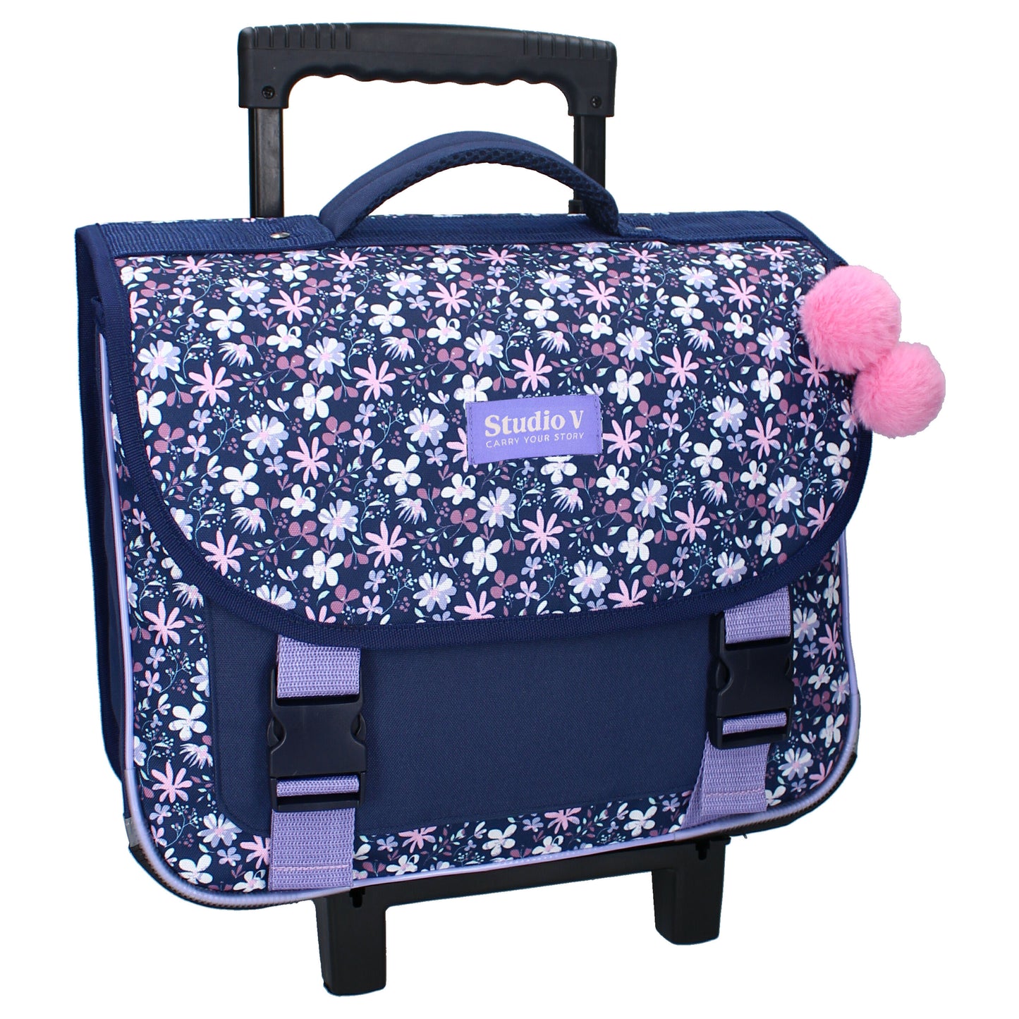 Studio V Flower Bomb Schulrucksack Trolley Kinder Mädchen Schultasche mit Rollen 17 Liter