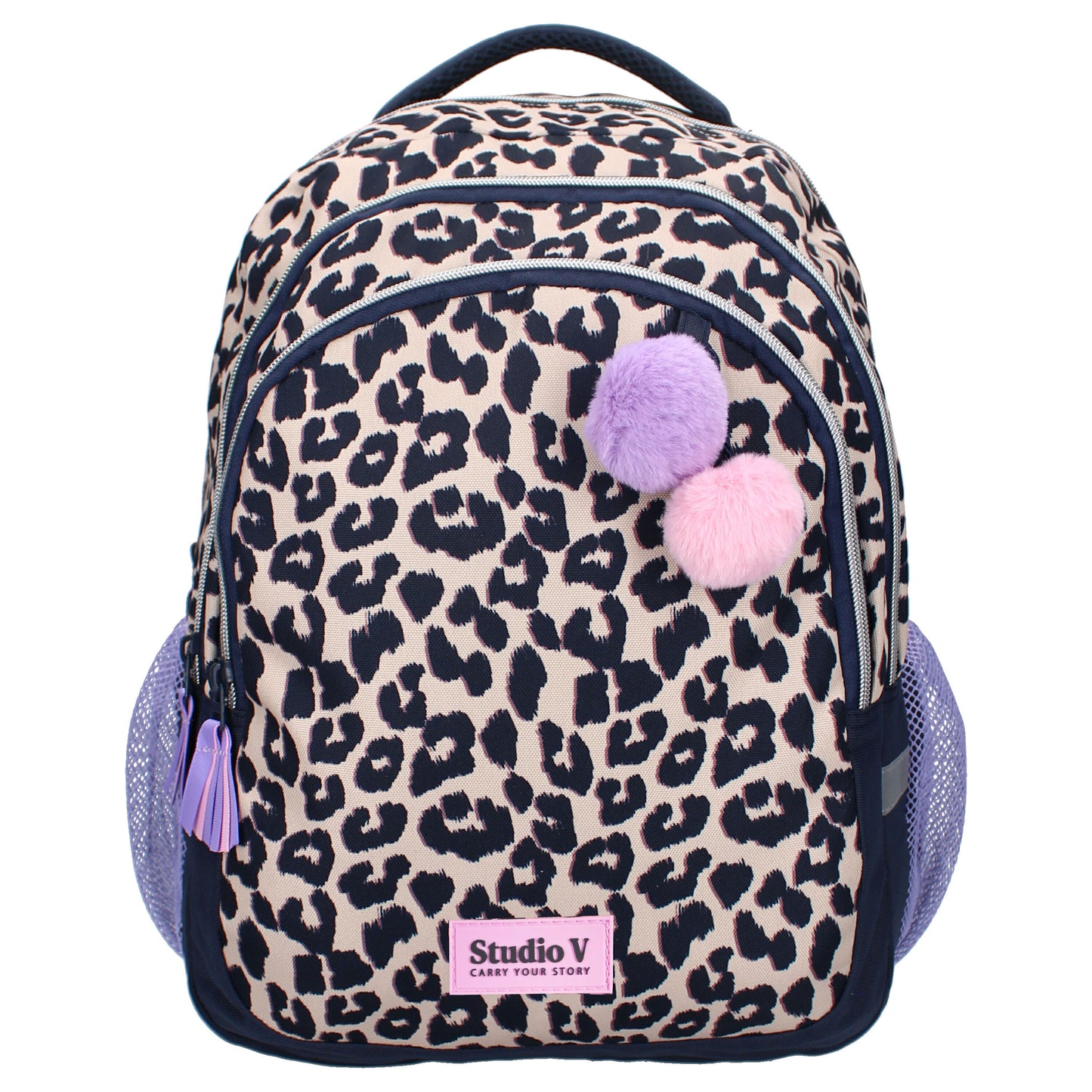 Studio V Leopard Luxe Mädchen Rucksack Kinder Backpack Schultasche Tagesrucksack 44 cm