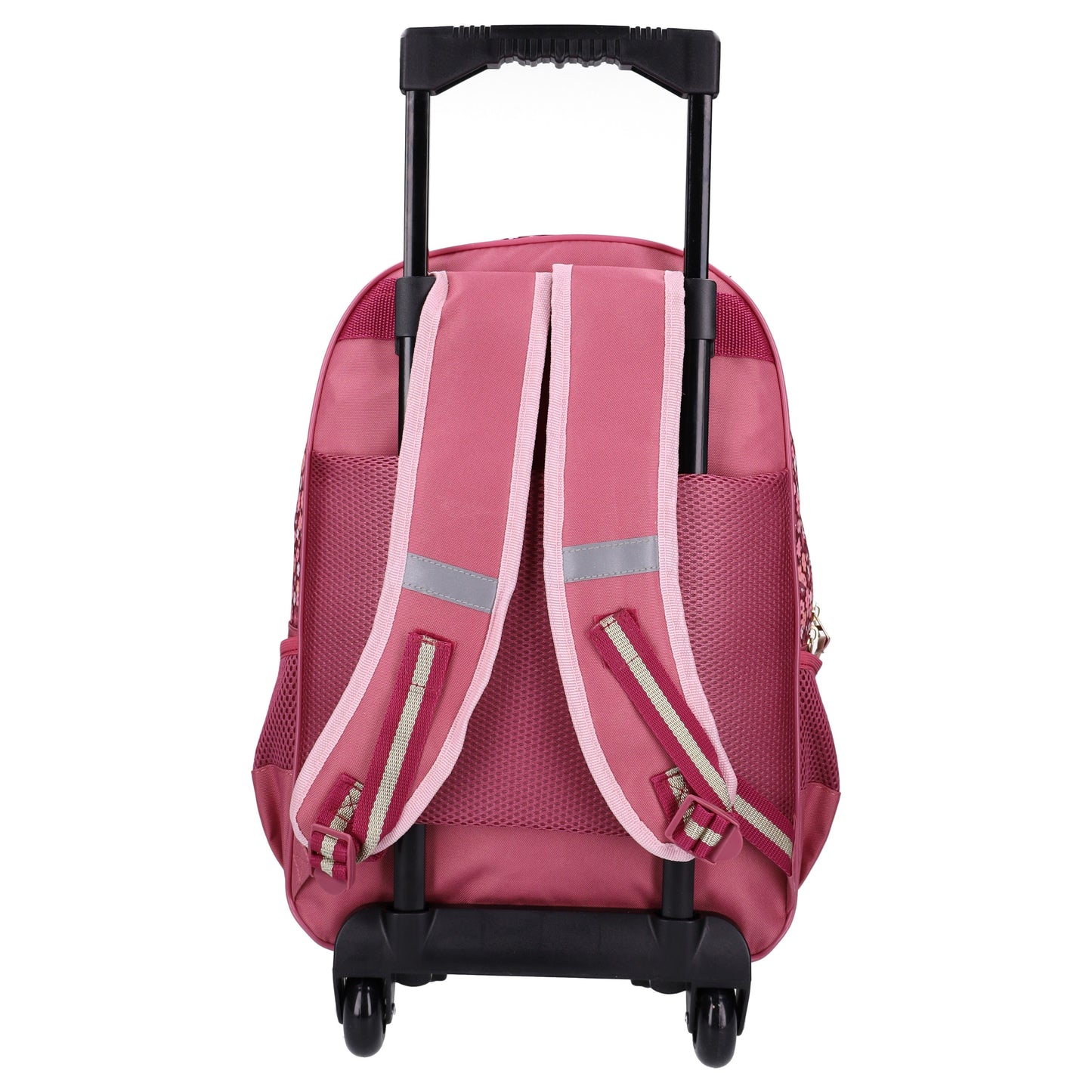 Studio V Wildflower Trolley Schulrucksack Mädchen Kinder Rucksack mit Rollen Blumenmuster