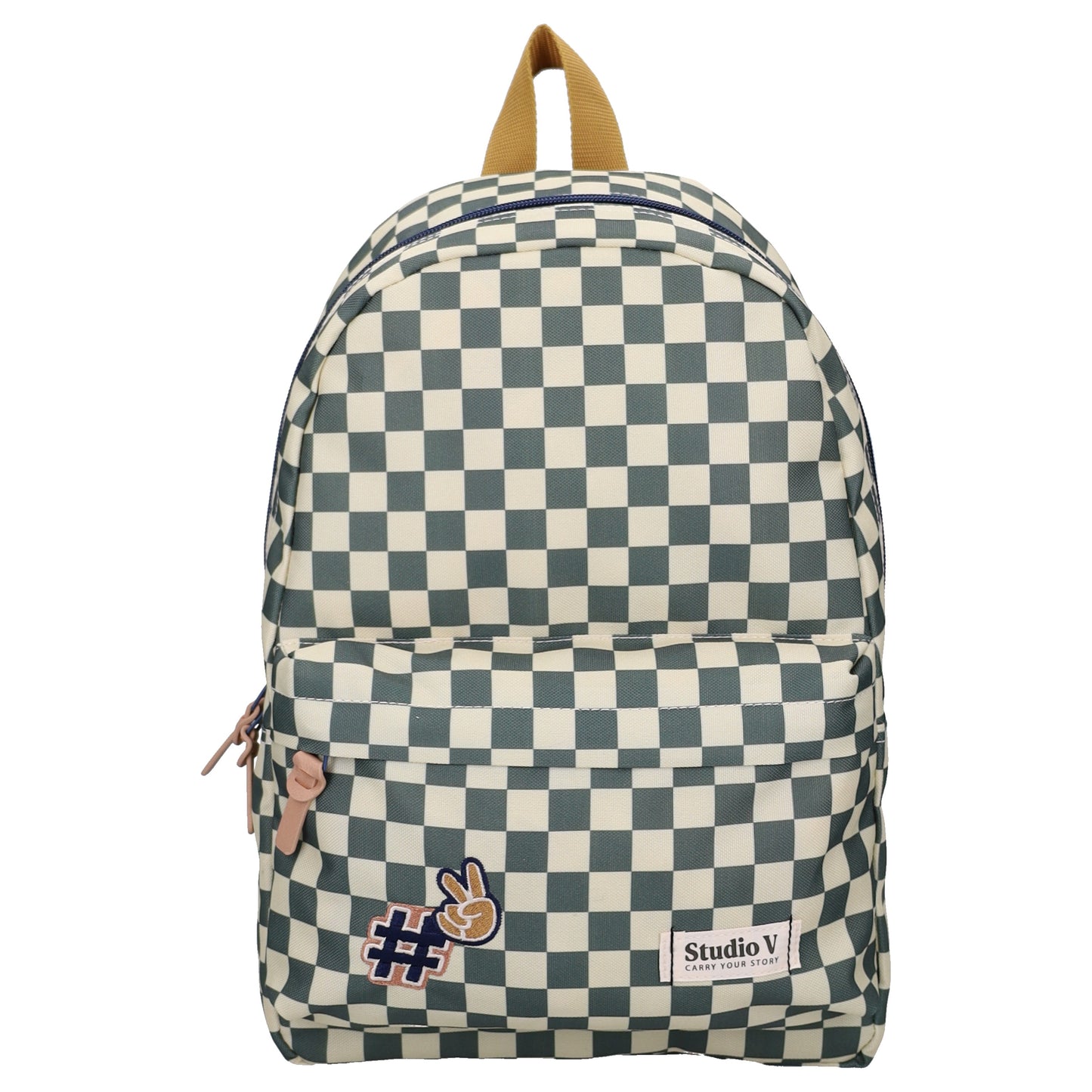 Studio V Retro Forever Kinder Rucksack Mädchen Schulrucksack Freizeitrucksack Karomuster