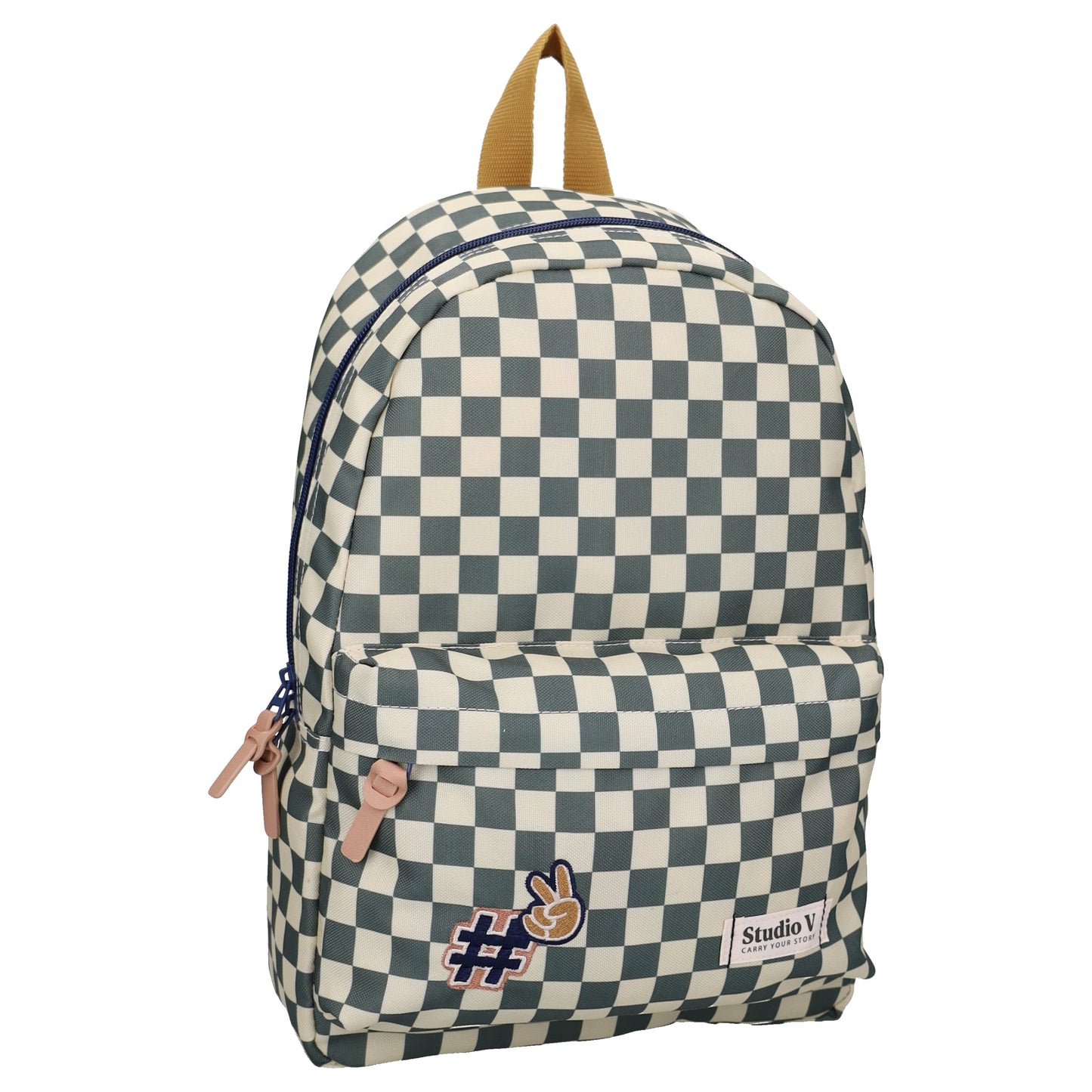 Studio V Retro Forever Kinder Rucksack Mädchen Schulrucksack Freizeitrucksack Karomuster