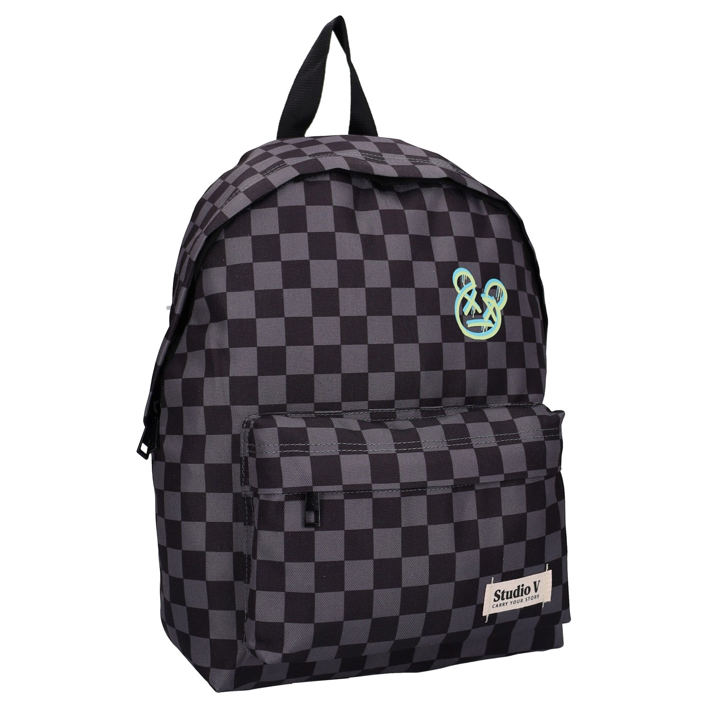 Studio V Double Check Rucksack Backpack Schultasche Tagesrucksack 37 cm