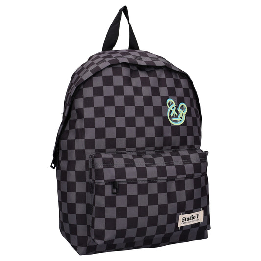 Studio V Double Check Rucksack Backpack Schultasche Tagesrucksack 37 cm