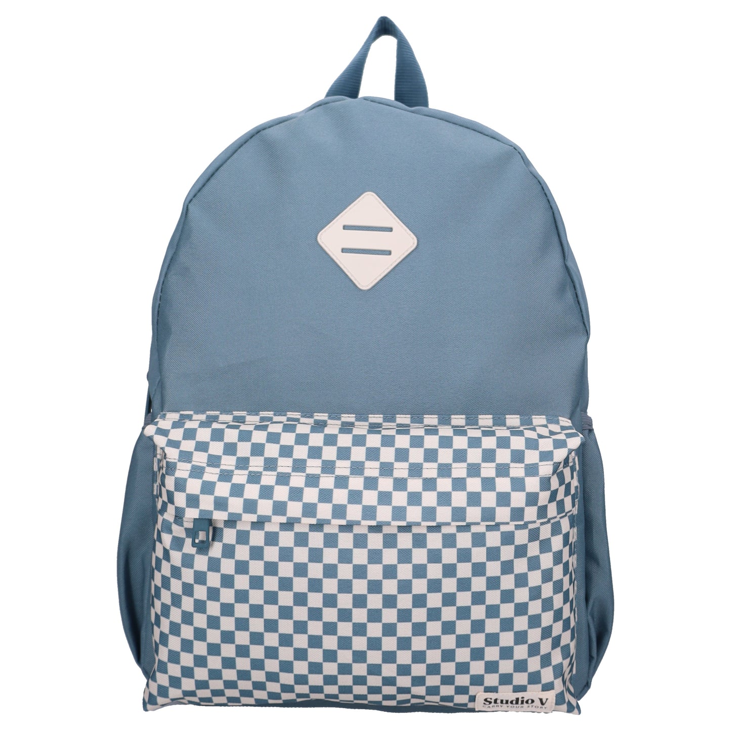 Studio V Double Check Kinder Rucksack Unisex Schulrucksack Freizeitrucksack Karomuster