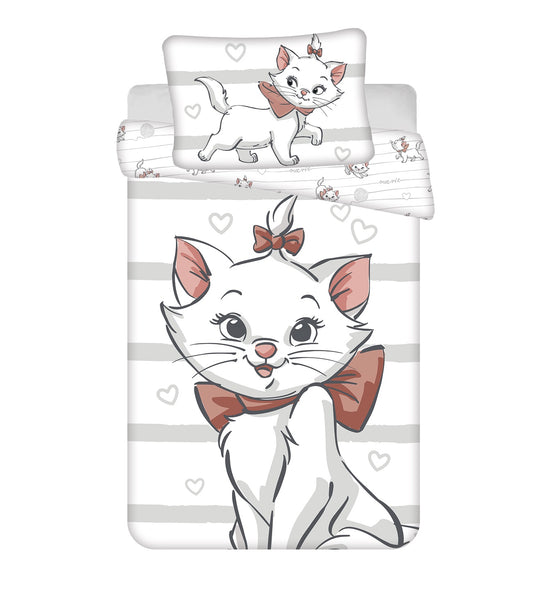 Disney Marie Kinderbettwäsche – Bettbezug 100x135 cm & Kissenbezug 40x60 cm
