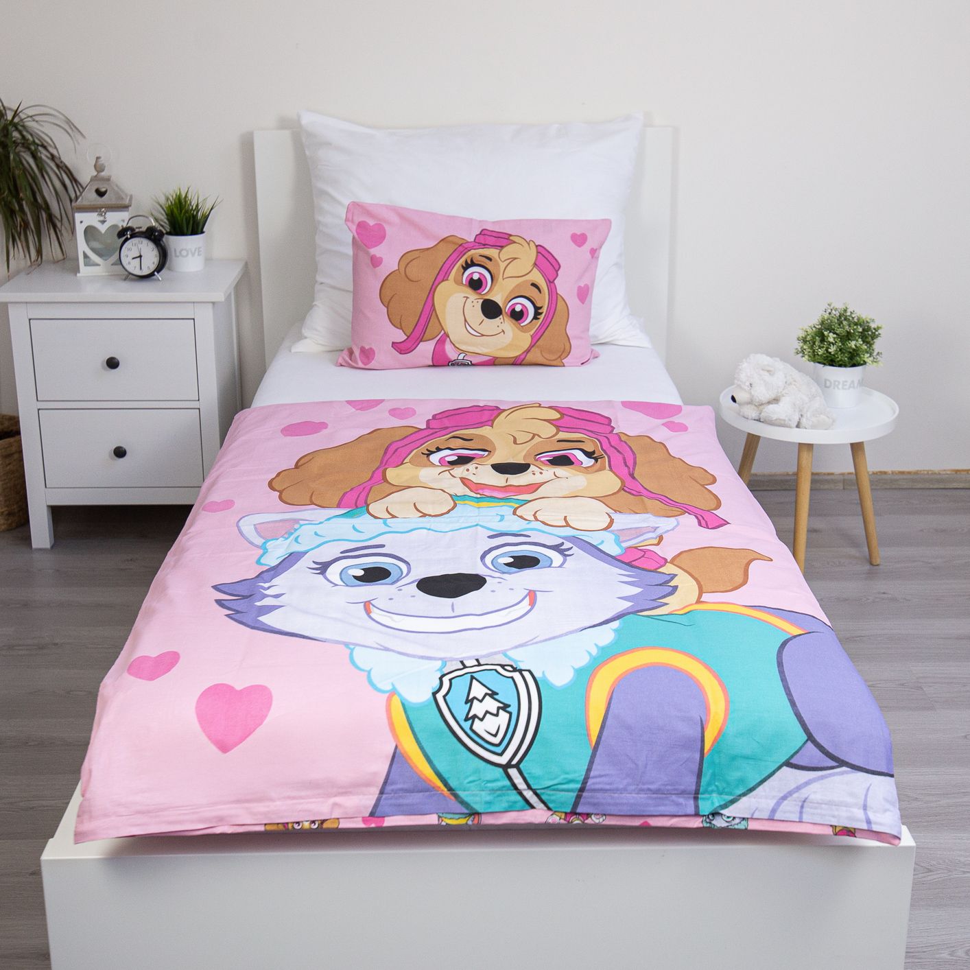 Paw Patrol Baby und Kinder Bettwäsche Set 100 × 135 cm + 40x60 cm