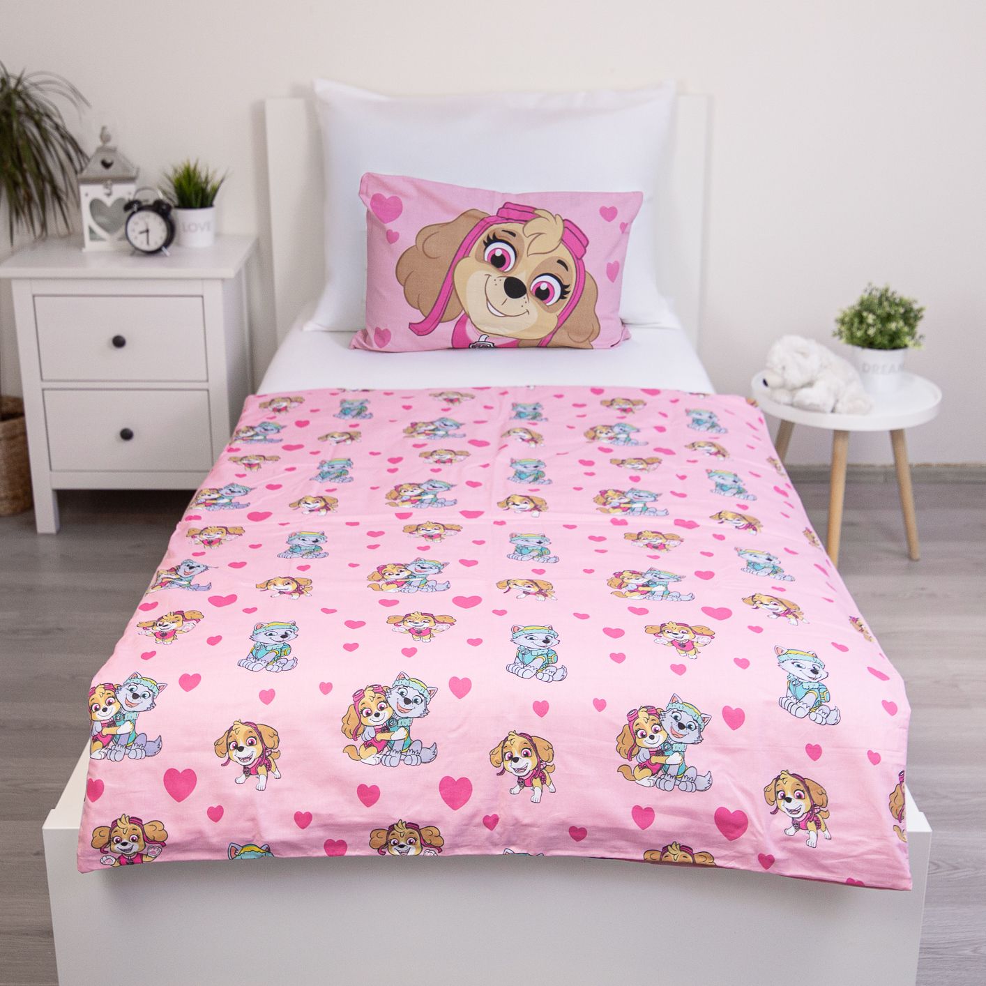 Paw Patrol Baby und Kinder Bettwäsche Set 100 × 135 cm + 40x60 cm