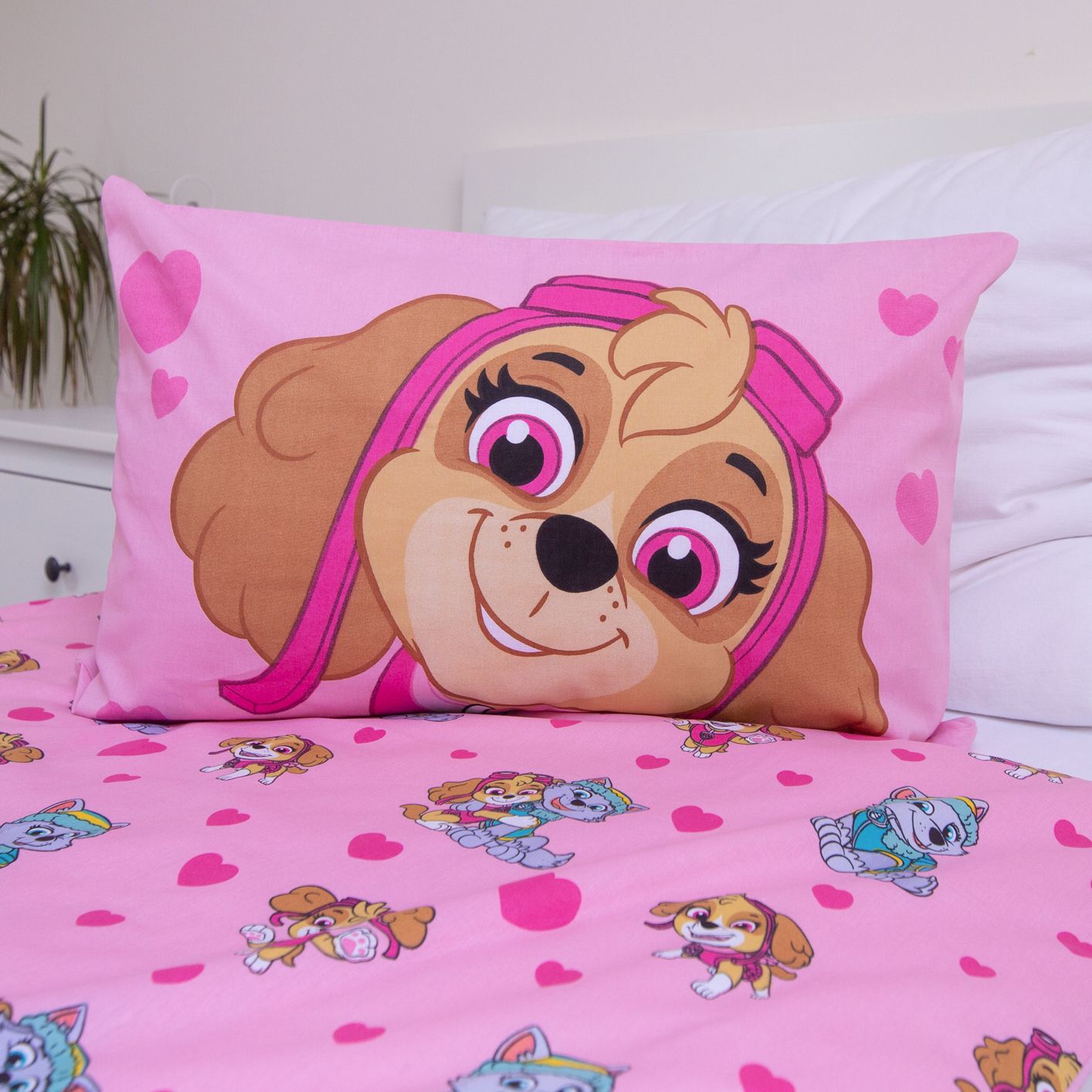 Paw Patrol Baby und Kinder Bettwäsche Set 100 × 135 cm + 40x60 cm