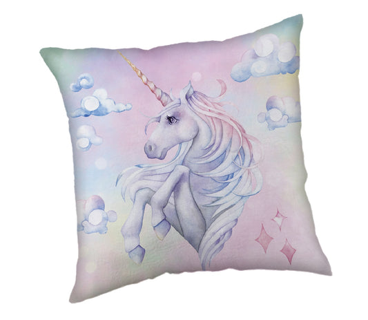 Unicorn Kopfkissen (1 Stück) Premium Dekokissen mit beidseitigem Digitaldruck