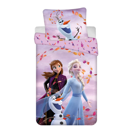 Disney Frozen Baumwolle Bettwäsche Bettbezug 140x200 cm & Kissenbezug 70x90 cm