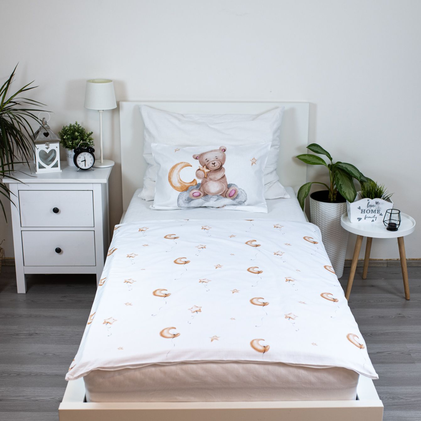 Teddy Bear Kinderbettwäsche – Bettbezug 100x135 cm & Kissenbezug 40x60 cm
