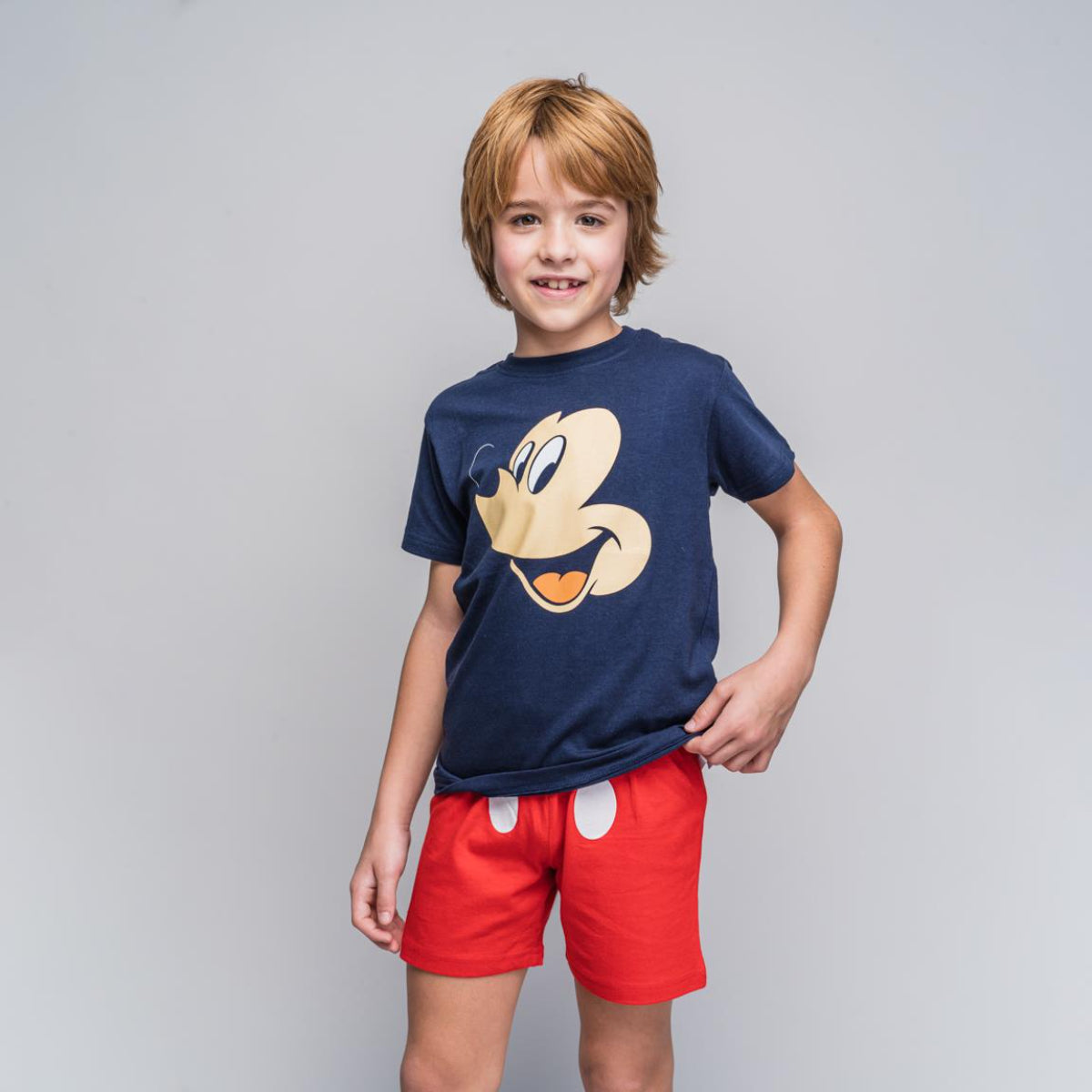 Disney Mickey Kinder Kurzpyjama Baumwolle Sommer Schlafanzug Set
