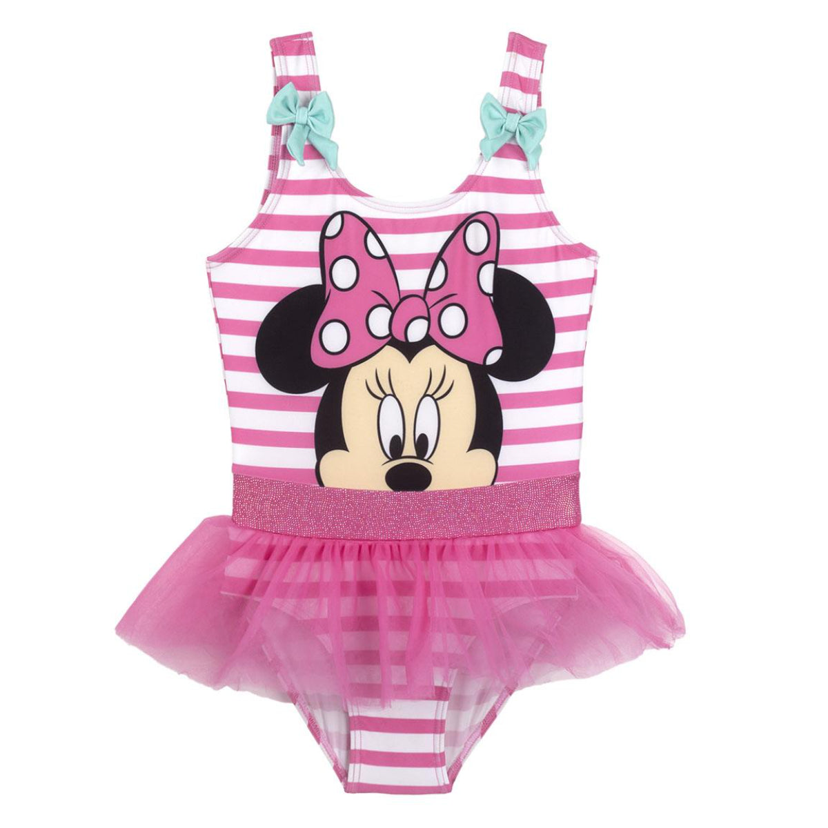 Disney Minnie Mouse Kinder Badeanzug mit Tüll schnelltrocknend