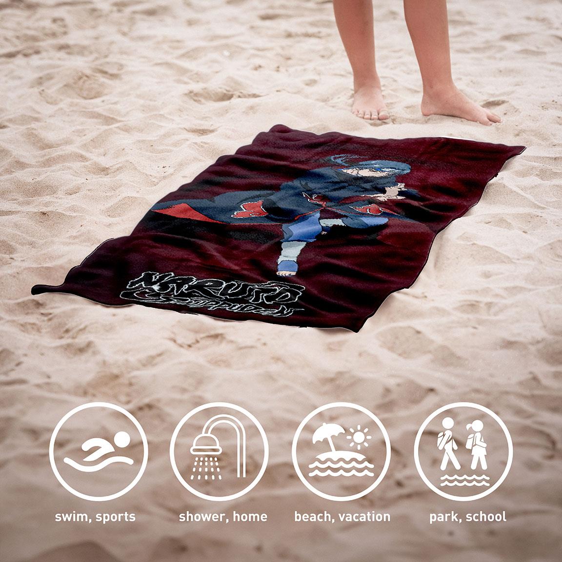 Naruto Handtuch Badehandtuch Strandtuch 70x140 cm aus Polyester