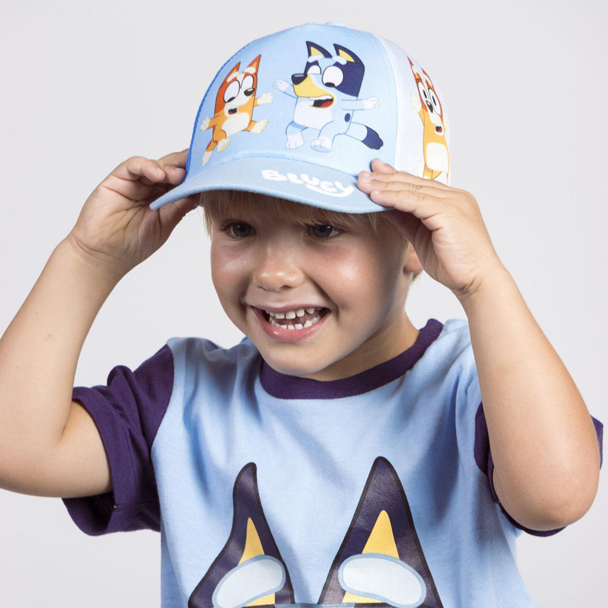 Bluey Kinder Baseball Cap 53 cm Sonnenschutz Kappe verstellbar