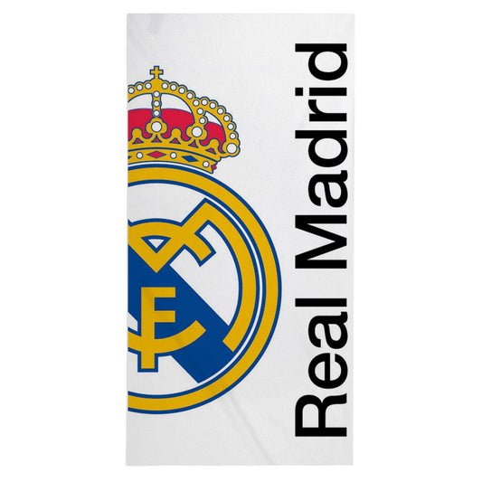 Real Madrid Badetuch 180x90cm Mikrofaser Handtuch für Fitness, Sport & Strand