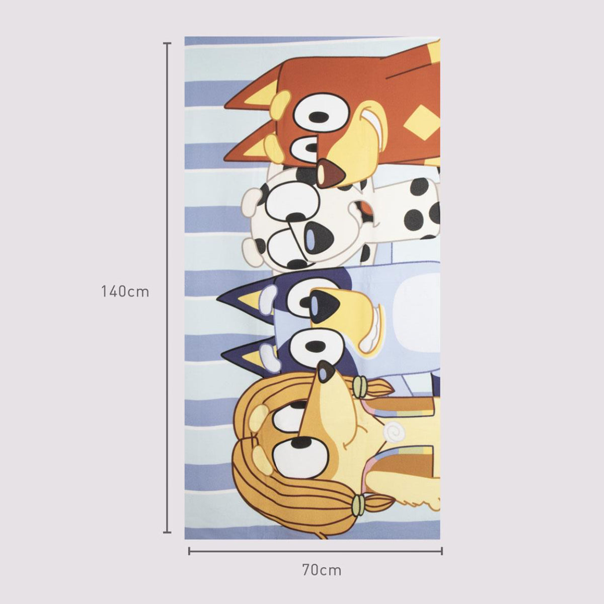 Bluey Polyester Strandtuch 70 × 140 cm 250 gsm für Pool Strand und Bad