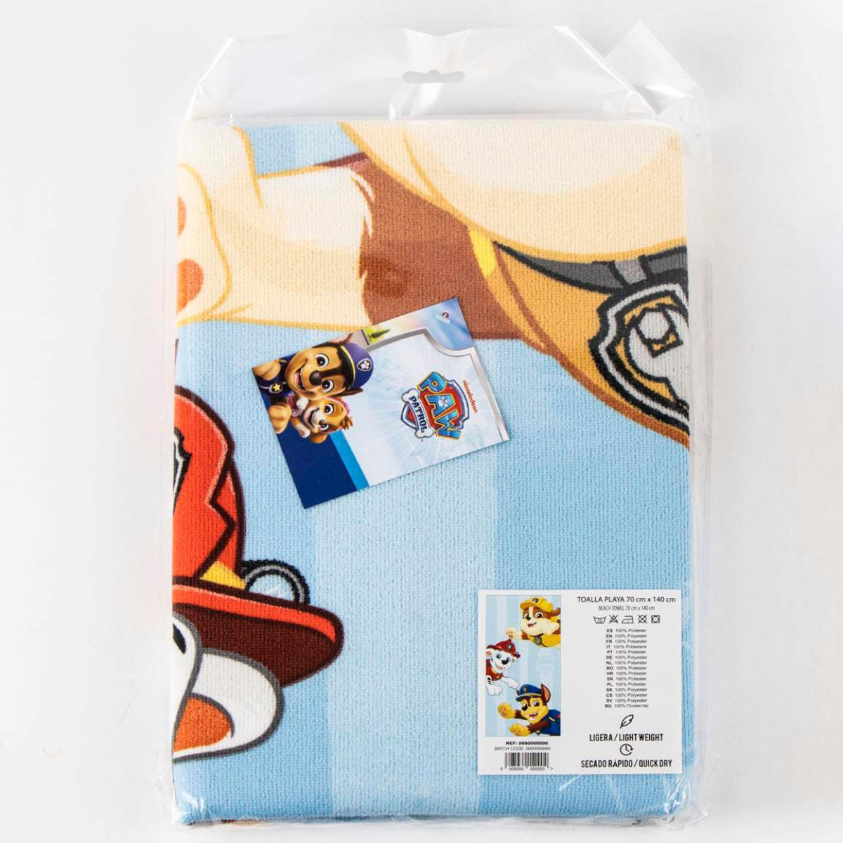 Paw Patrol Kinder Badetuch aus Polyester mit weicher Oberfläche 35x25 cm