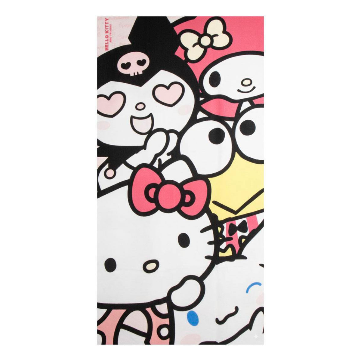 Hello Kitty Kinder Handtuch Polyester für Badezimmer Strand und Sporttasche 35x25 cm