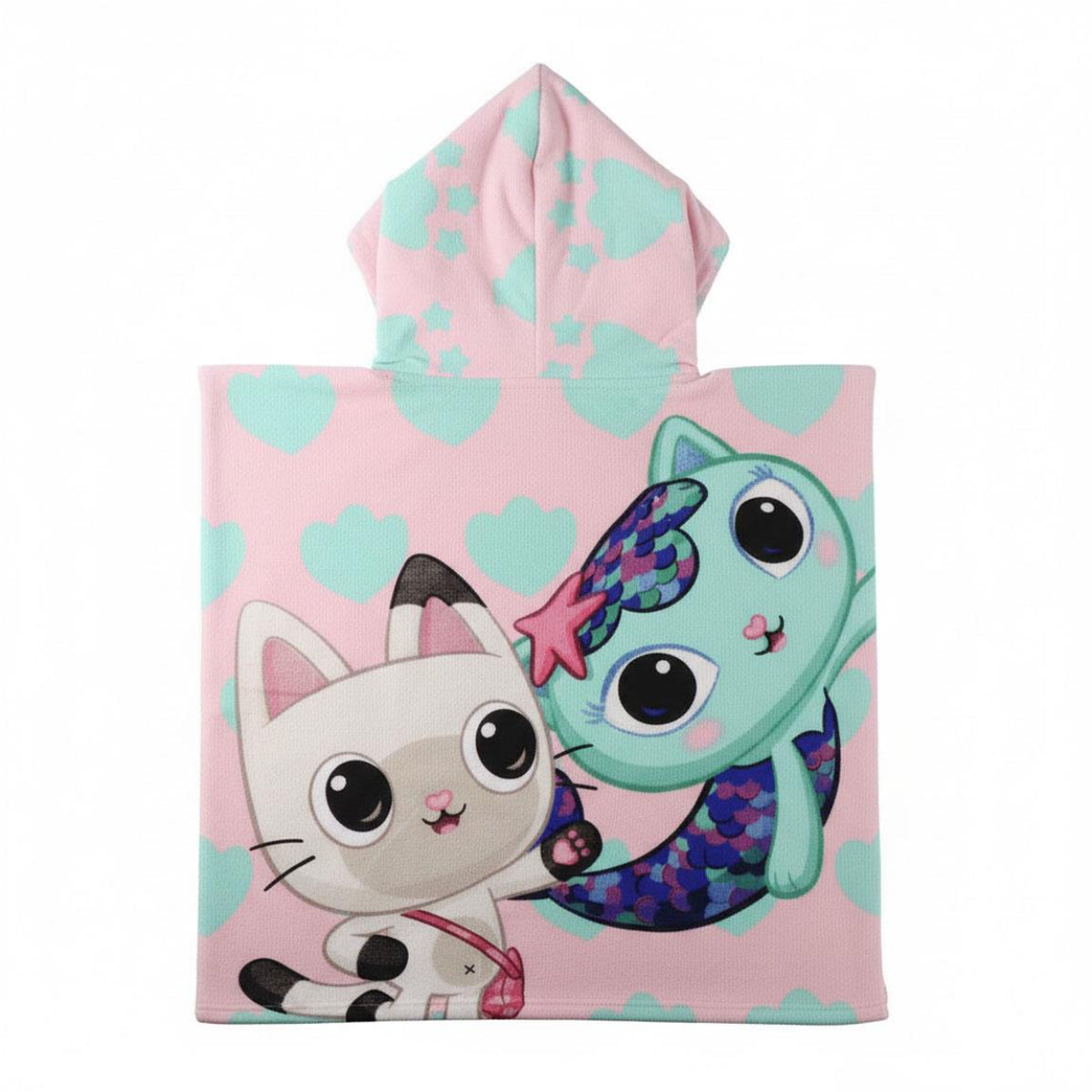 Gabby´s Dollhouse Poncho für Kinder 56 × 53 cm Polyester 250 gsm pflegeleicht