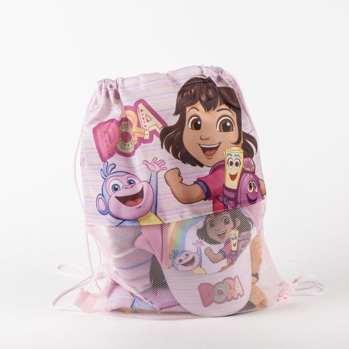 Dora La Explora Set Strandtuch 70 × 140 cm Baseballkappe und Turnbeutel für Kinder