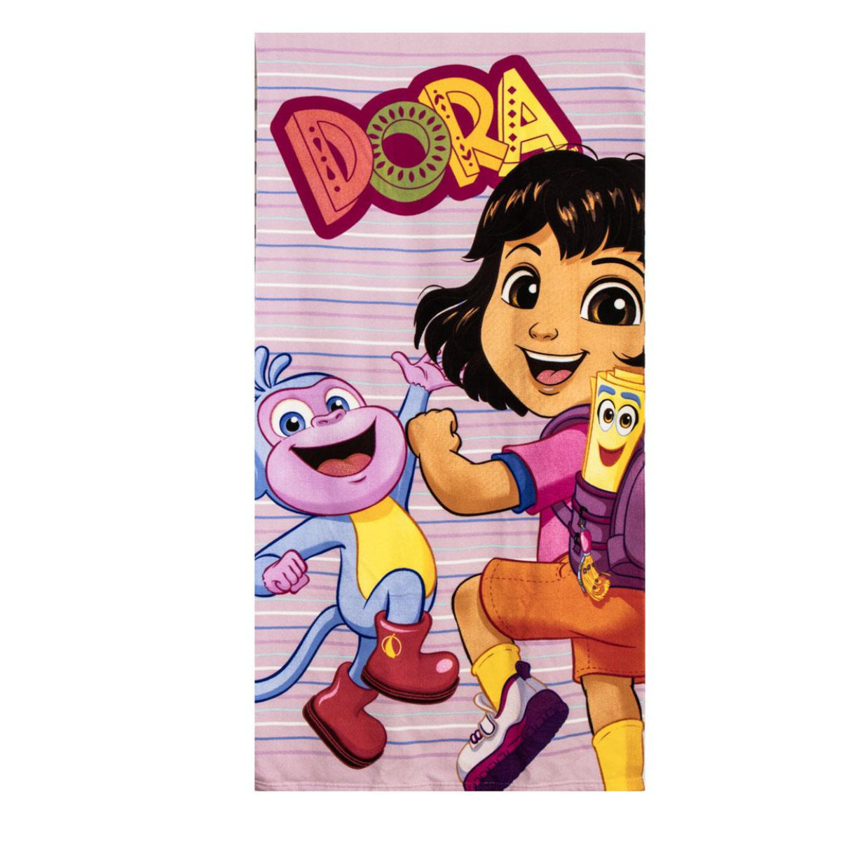 Dora La Explora Set Strandtuch 70 × 140 cm Baseballkappe und Turnbeutel für Kinder
