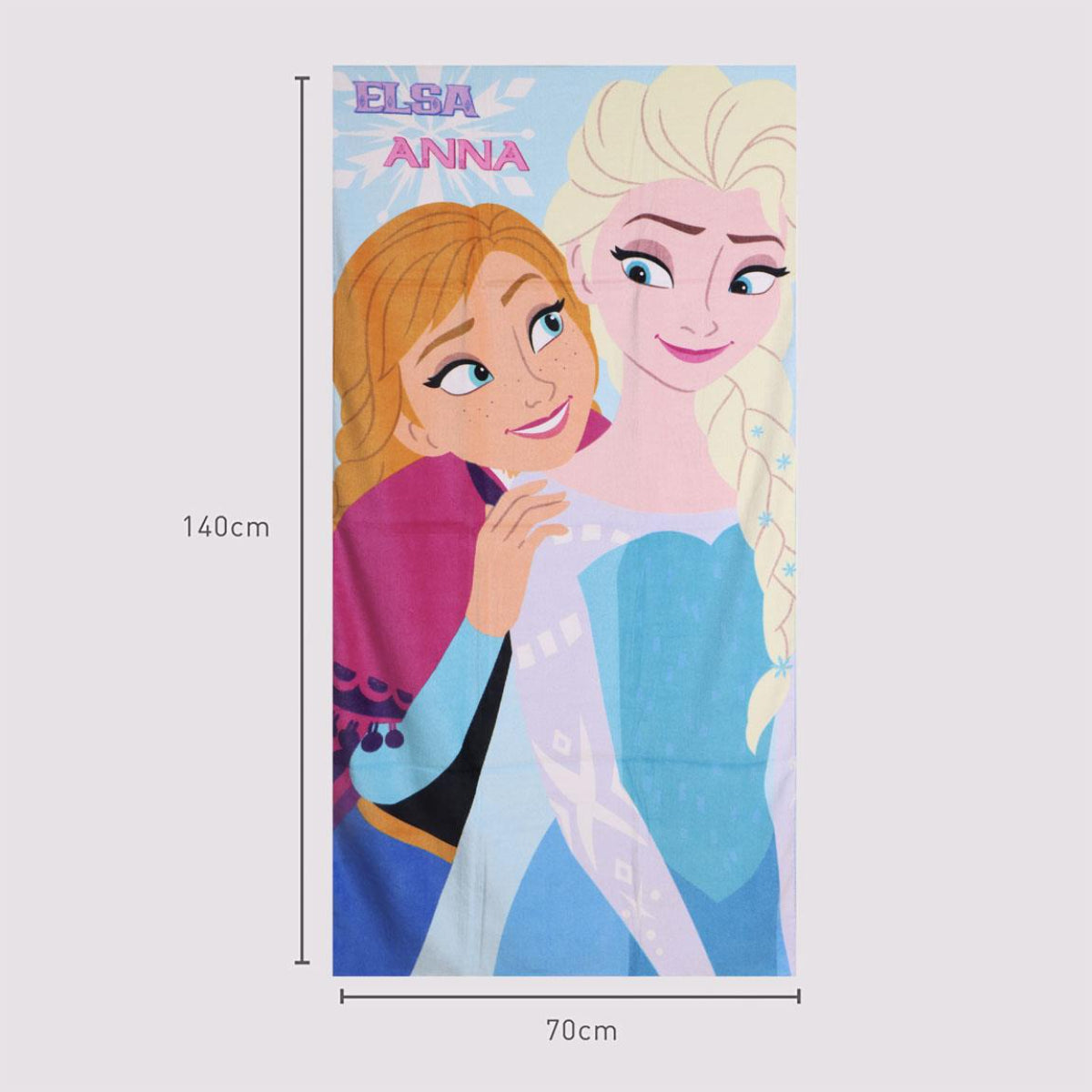 Disney Frozen Strandtuch Kinder 70 × 140 cm aus 100% Baumwolle 250 gsm