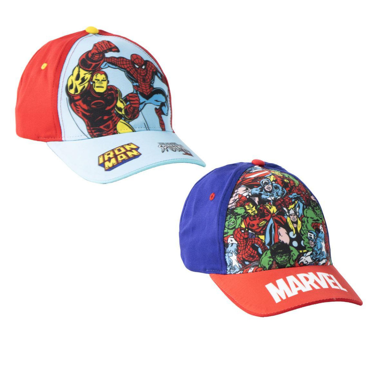 Marvel Avengers Spider Man Kinder Cap Baseballkappe Schirmmütze 53 cm