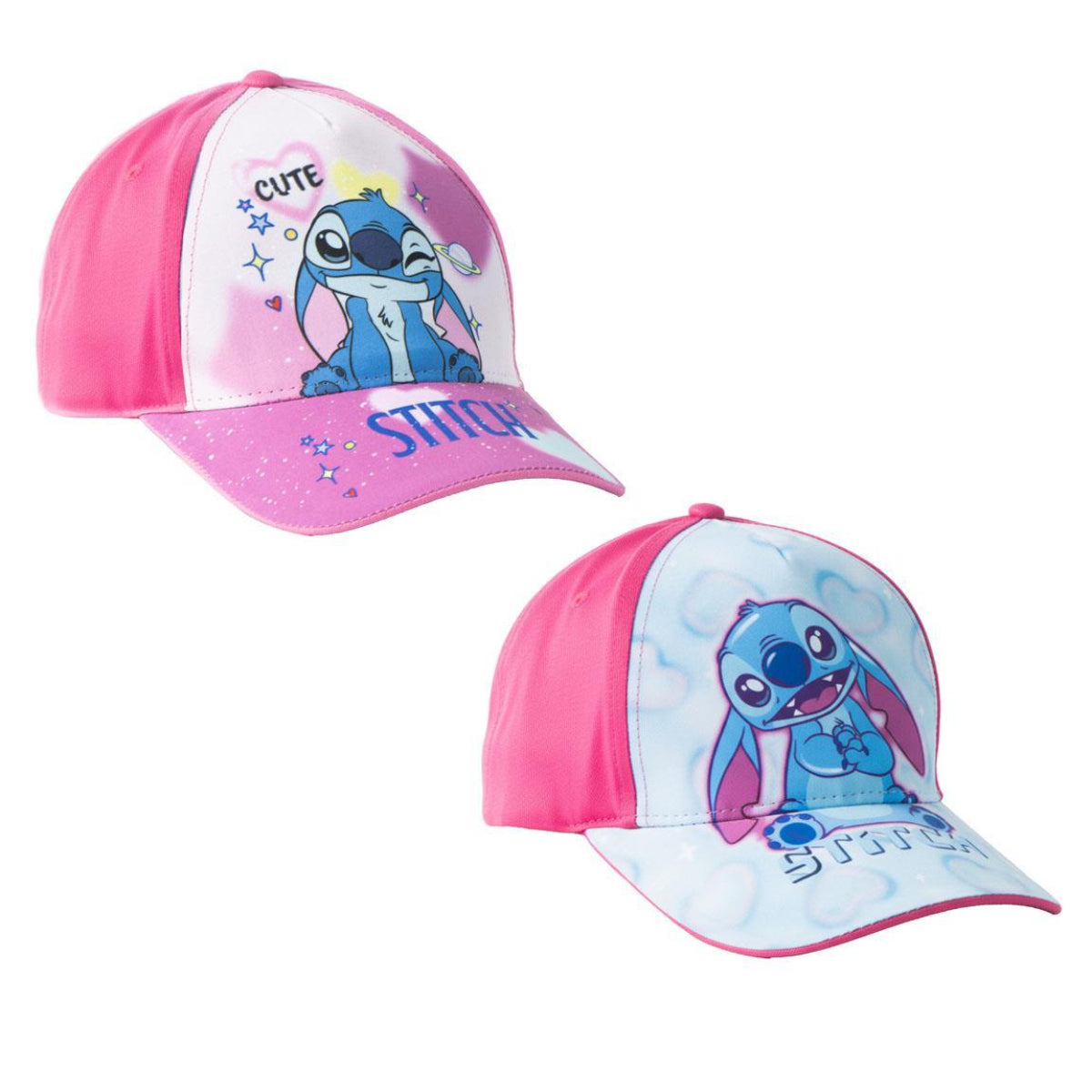 Disney Stitch Kinder Cap 53 cm Baseballkappe Schirmmütze aus Baumwolle Polyester
