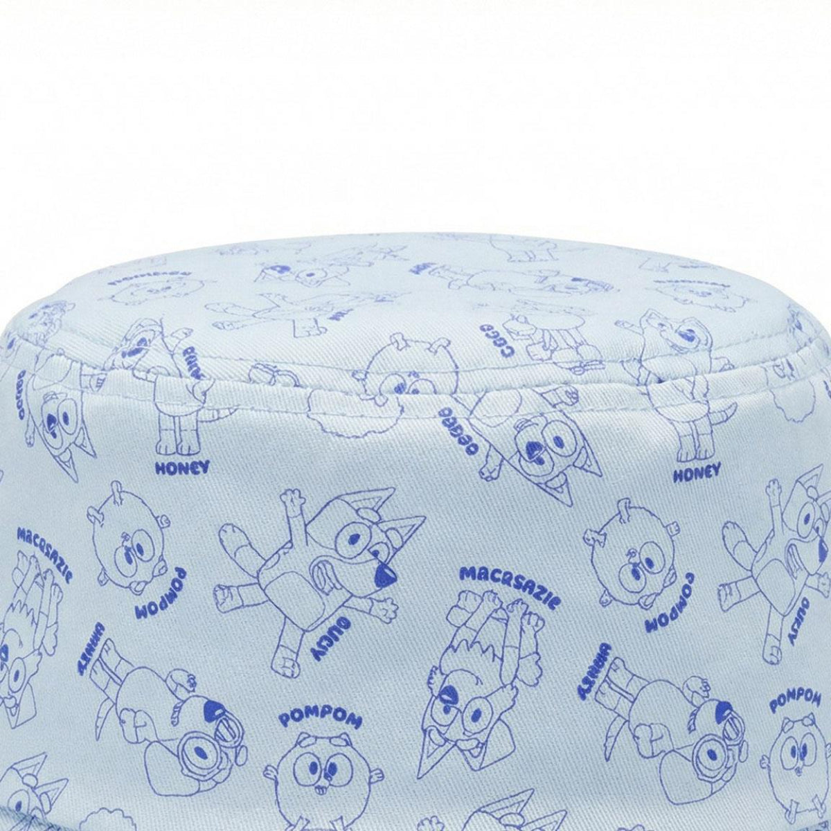 Bluey Fischerhut für Kinder Onesize leichter Sonnenhut aus 100% Baumwolle