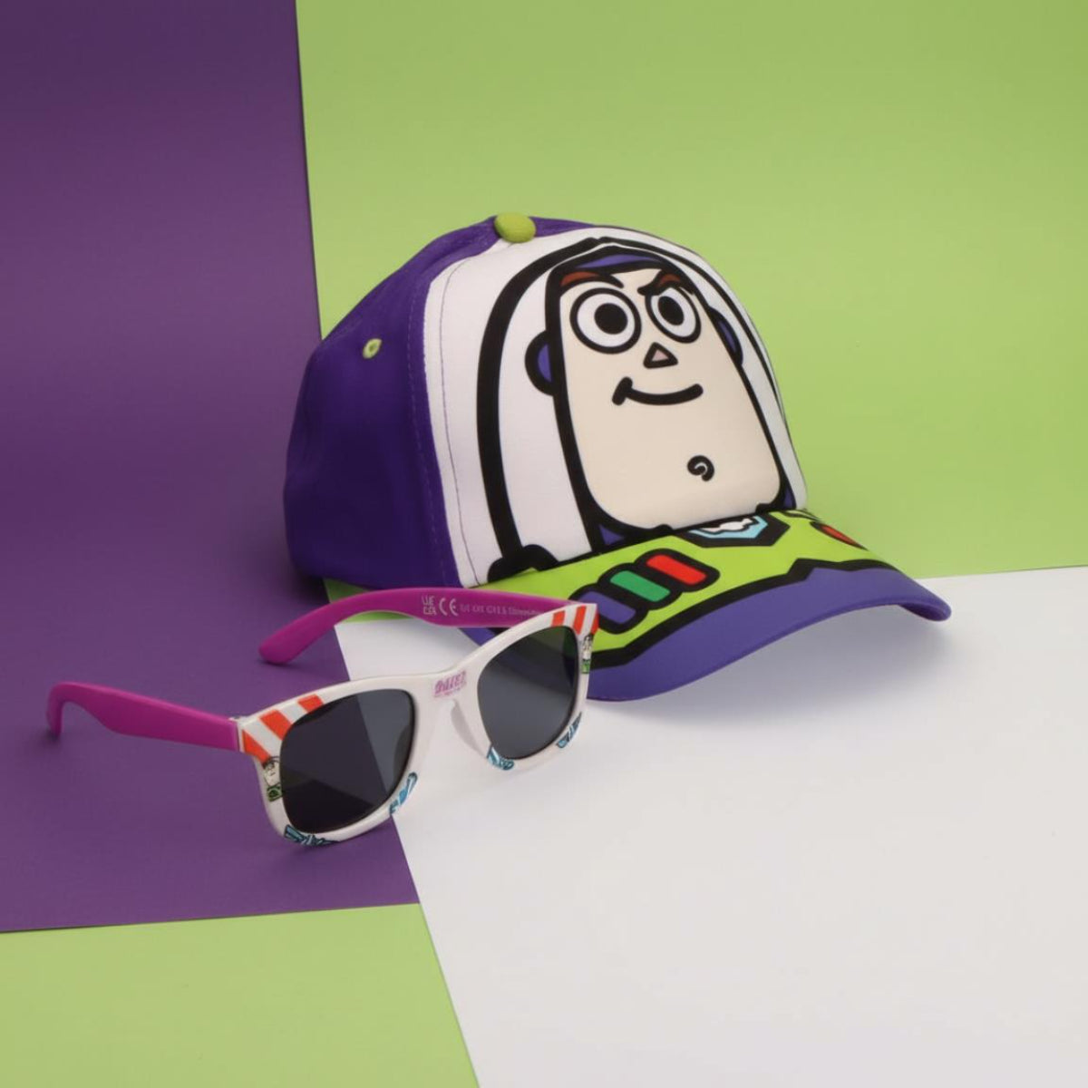 Disney Toy Story Cap und Sonnenbrille Set Kinder 53 cm Schirmmütze mit Fan Motiv