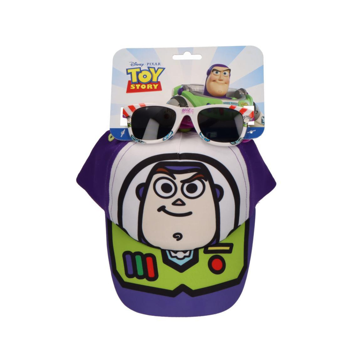 Disney Toy Story Cap und Sonnenbrille Set Kinder 53 cm Schirmmütze mit Fan Motiv