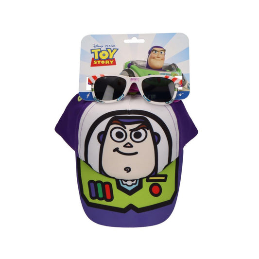 Disney Toy Story Cap und Sonnenbrille Set Kinder 53 cm Schirmmütze mit Fan Motiv
