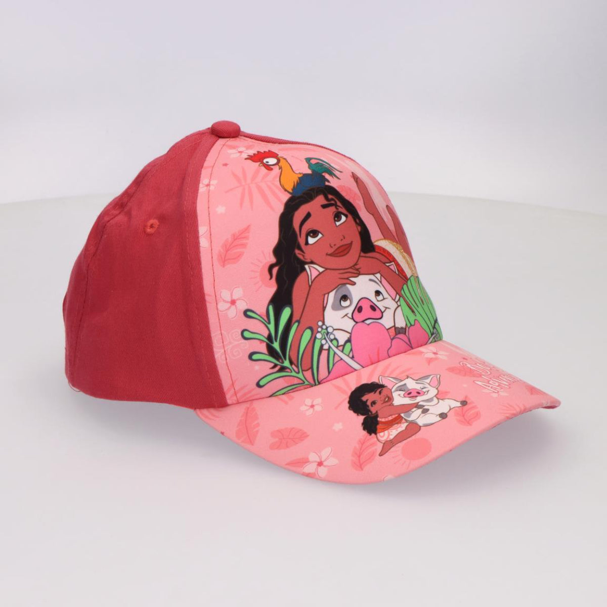 Disney Vaiana Kinder Cap Set mit Sonnenbrille rosa für Sommer Urlaub Strand