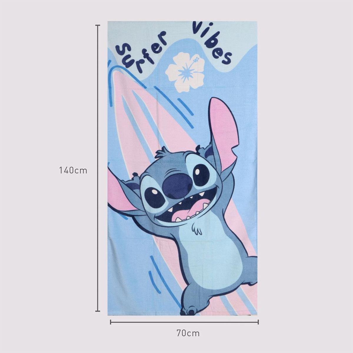 Disney Lilo und Stitch Baumwoll Handtuch für Kinder 70 × 140 cm 250 gsm saugfähig
