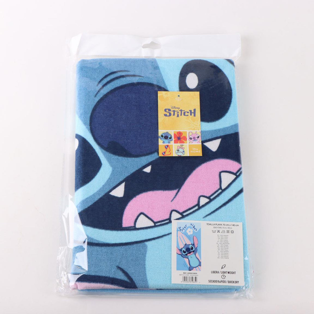 Disney Lilo und Stitch Baumwoll Handtuch für Kinder 70 × 140 cm 250 gsm saugfähig