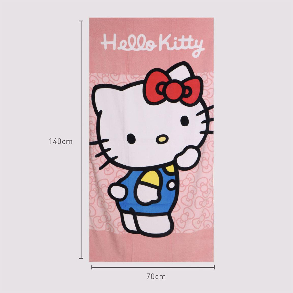 Hello Kitty Strandtuch Kinder 70 × 140 cm aus 100% Baumwolle 250 gsm