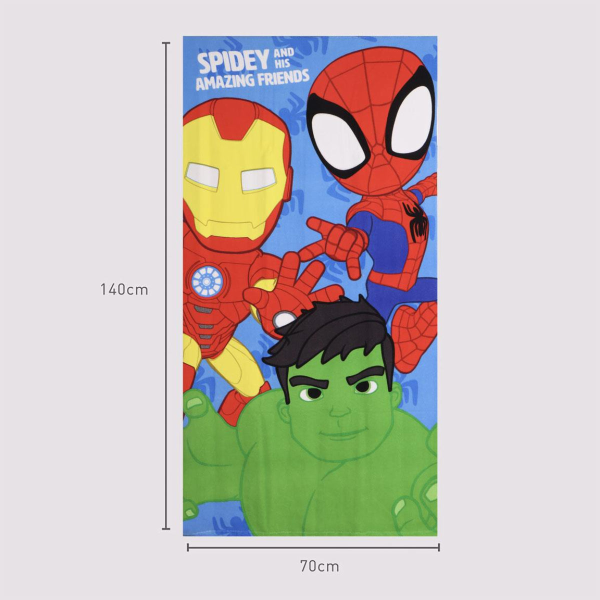 Spidey Polyester Strandtuch für Kinder 70 × 140 cm 250 gsm pflegeleicht