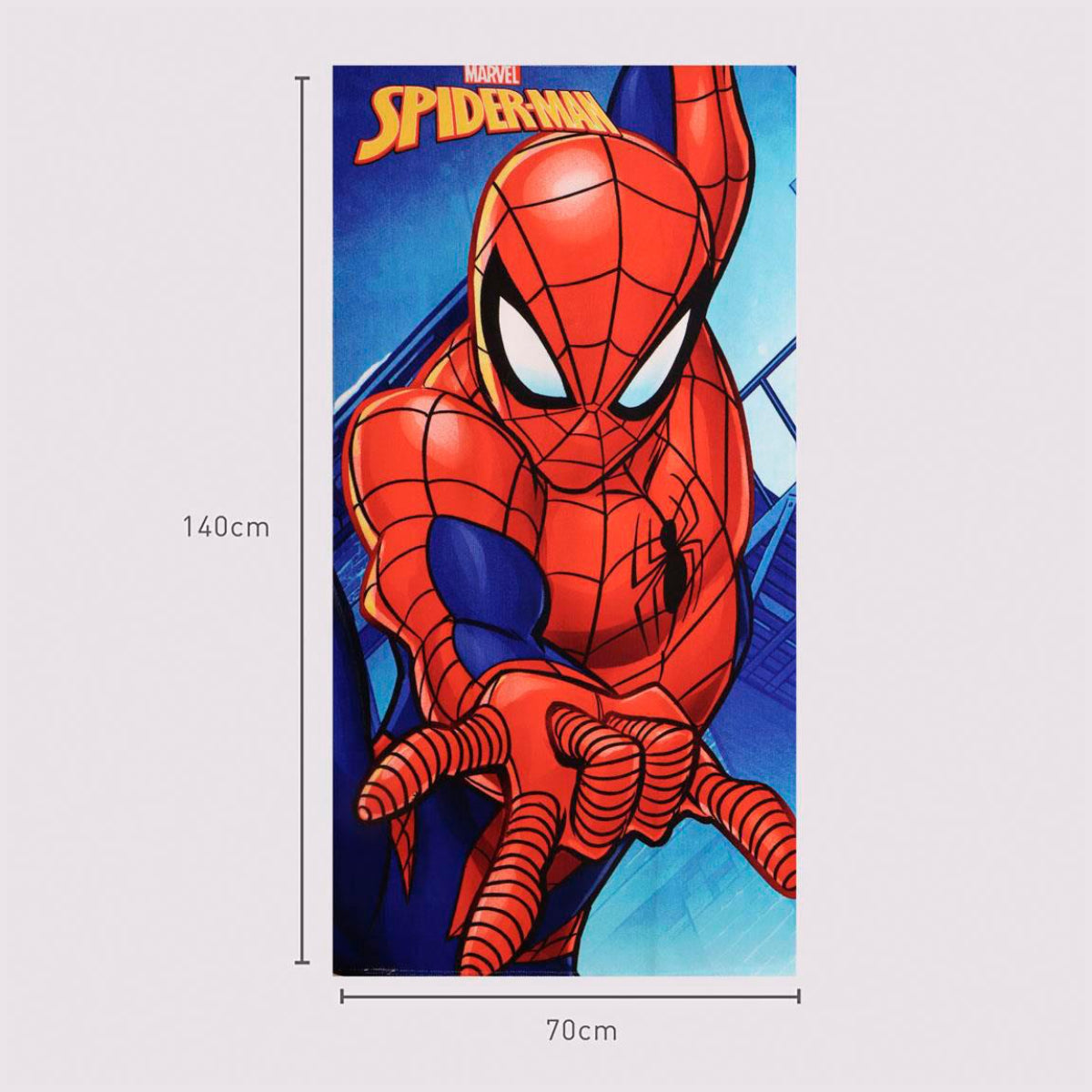 Marvel Spiderman 140x70 cm Kinder Badetuch Handtuch weich leicht schnelltrocknend Strandtuch
