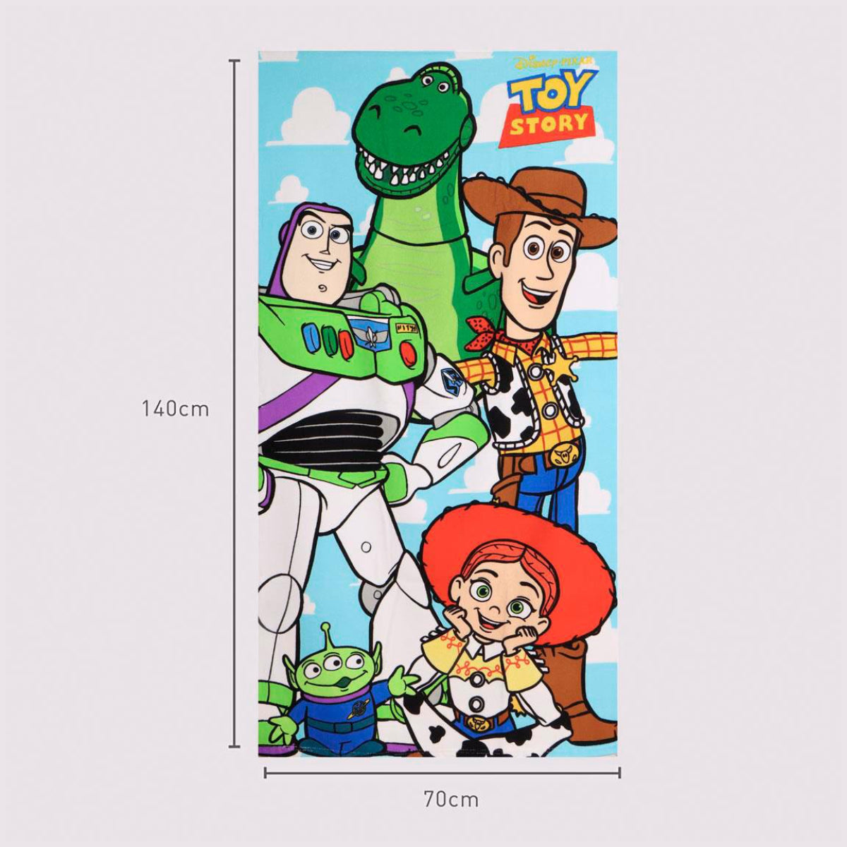 Disney Toy Story Kinder Badetuch 70 × 140 cm leichtes Handtuch für Urlaub und Sport