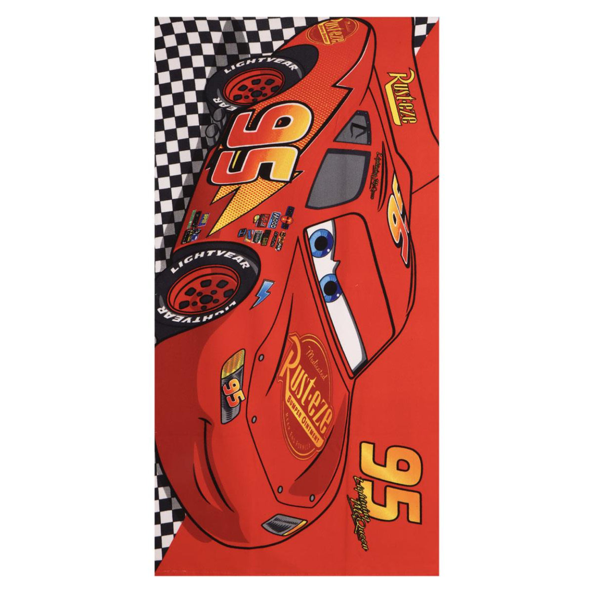 Disney Cars Badetuch 70 × 140 cm 250 gsm für Strand Schwimmbad und Urlaub