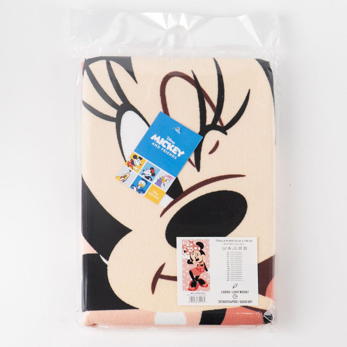 Disney Minnie Mouse Polyester Strandtuch für Kinder 70 × 140 cm 250 gsm